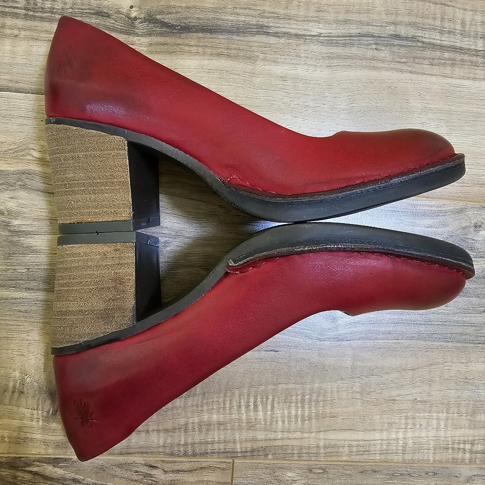 New Fly London Bery104fly Pumps, Red - Picture 8 of 15